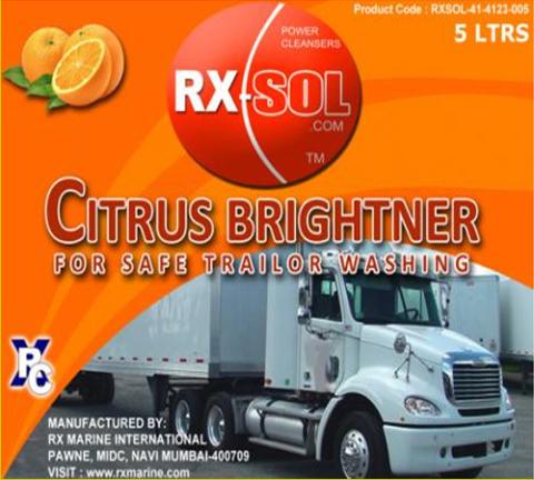 Trailer Wash Citrus brightener for Safe Cleaning
